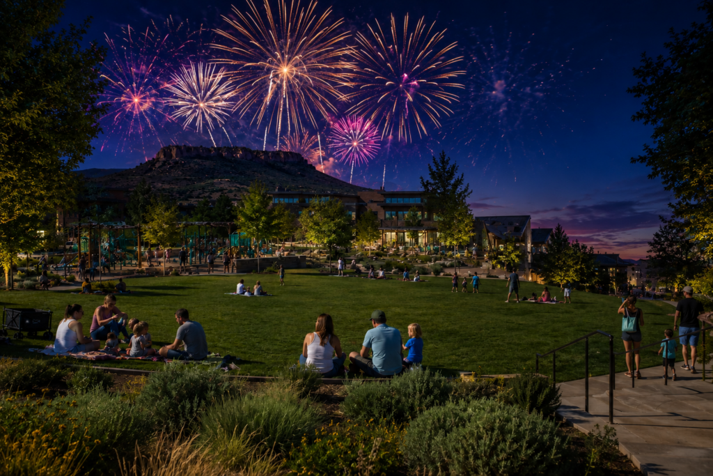 Castle Rock Fireworks show
