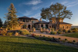 Which high-end communities in Centennial feed into Cherry Creek High School vs. Valor Christian or Regents Academy?